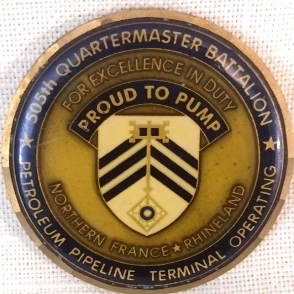 505th Quartermaster Battalion Petroleum Pipeline Terminal - Challenge Coin Japan - Picture 2 of 2
